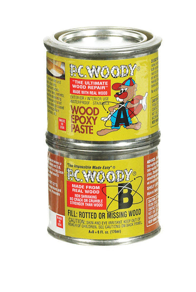 PC-Woody Tan Two Part Wood Epoxy Paste 6 oz 