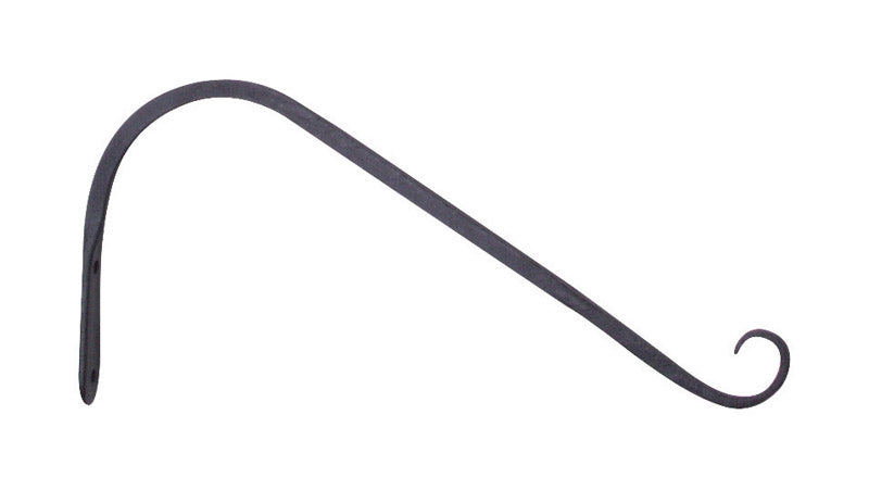 Panacea Black Wrought Iron 12 in. H Angled Plant Hook 1 pk 