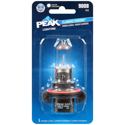 Peak Classic Vision Halogen High/Low Beam Automotive Bulb 9008 H13 