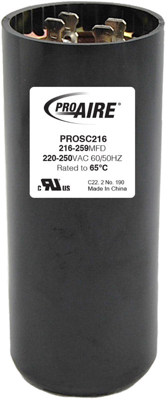 Perfect Aire ProAire 216-259 MFD 250 V Round Start Capacitor 
