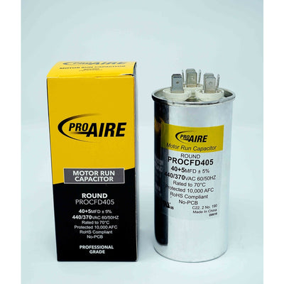 Perfect Aire ProAire 40+5 MFD 370 V Round Run Capacitor 