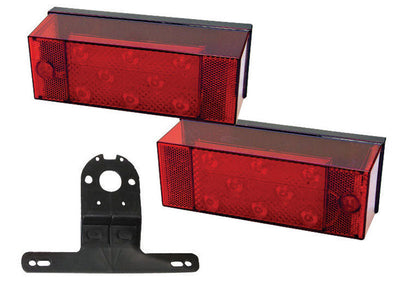 Peterson Red Rectangular Trailer Light Kit 