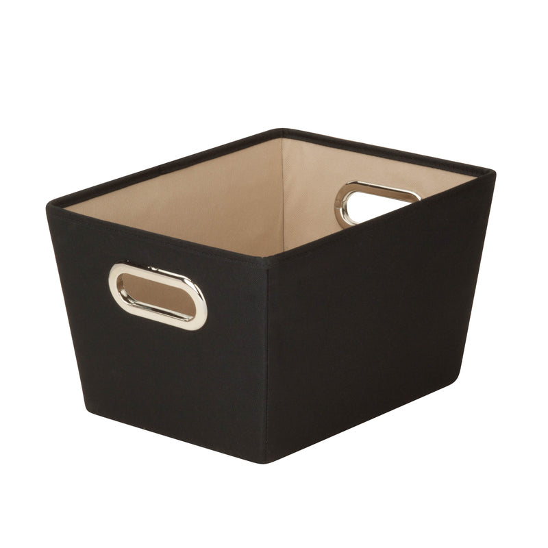 Prime-Line Steel Deadbolt Lock Honey-Can-Do Black Fabric Storage Bin 7-9/16 in. H X 9-13/16 in. W X 13 in. D 