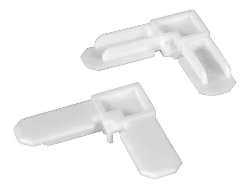 Prime-Line White Plastic 5/16 in. W X 3/4 in. L Screen Frame Corner 1 pk 