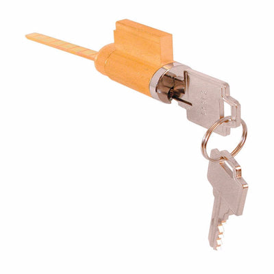 Pro-Fit 2-7/8 in. Sinker Vinyl Nail Checkered Head 5 lb Prime-Line KW Brass-Plated Brass Cylinder Lock Keyed Differently 