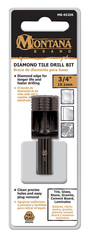 Rain-X Latitude 18 in. All Season Windshield Wiper Blade Diablo SPEEDemon 3/16 in. X 6 in. L Carbide Tipped Red Granite Hammer Drill Bit 1 pk Montana Brand 3/4 in. Alloy Steel Drill Bit 1 pc 