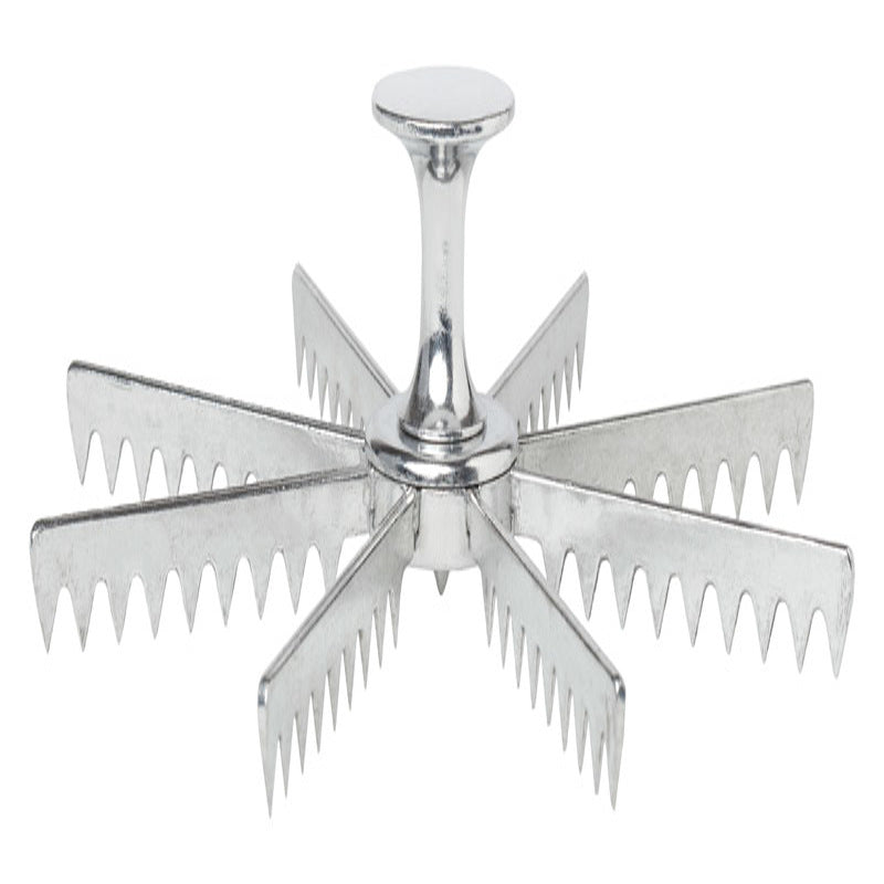 STZ Industries 3 in. FIP each Galvanized Malleable Iron Cap Harold Import Silver Stainless Steel Pie Cutter 