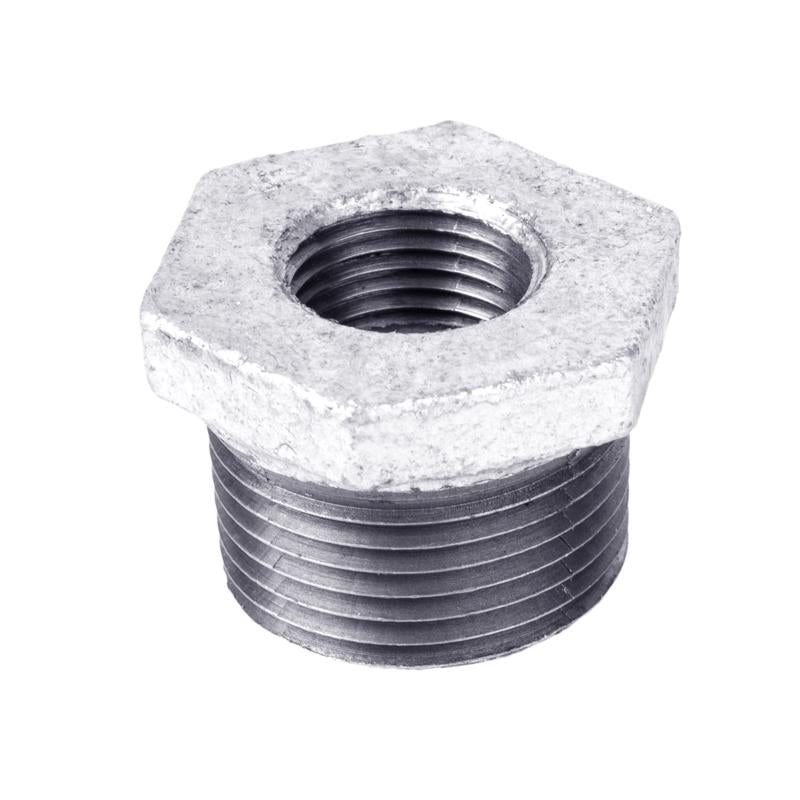 STZ Industries 3 in. MIP each X 2-1/2 in. D FIP ░F Galvanized Malleable Iron Hex Bushing 