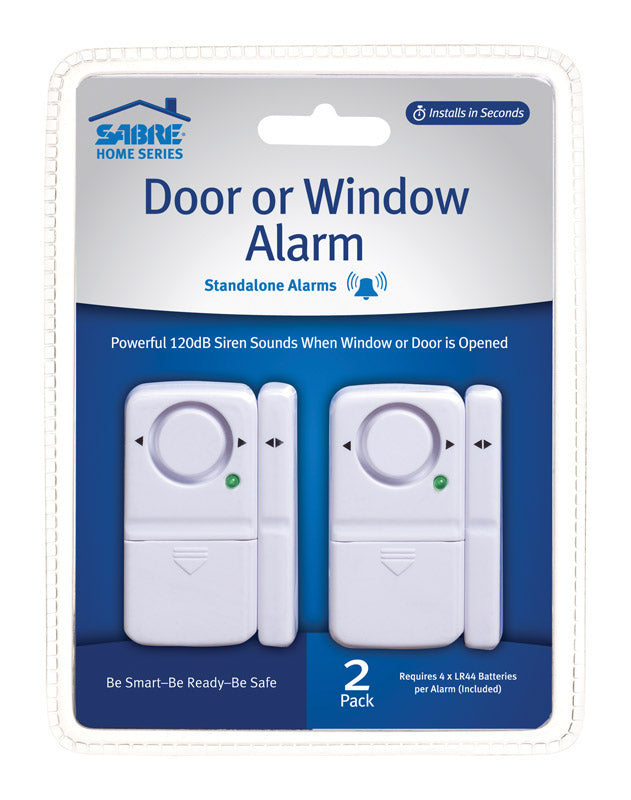 Sabre White Plastic Door or Window Alarm 