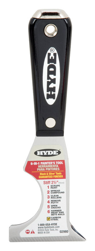 SharkBite 3/8 in. Push X 1/2 in. D FPT Brass Drop Ear Elbow Hyde 2-1/2 in. W High Carbon Steel 6-in-1 Painter&