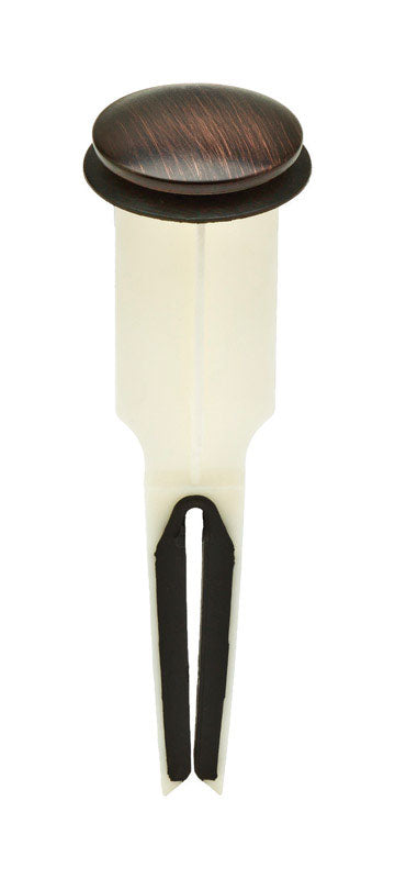 Sioux Chief TKO PVC Closet Flange 3 in. EasyPopUp Oil Rubbed Bronze Plastic Pop-Up Drain Stopper 