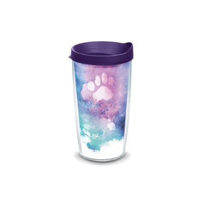 Tervis 24 oz Clear BPA Free Double Wall Tumbler Tervis 16 oz Paw Prints Multicolored BPA Free Double Wall Tumbler 