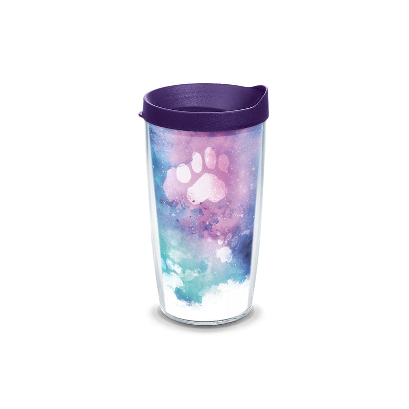 Tervis 24 oz Clear BPA Free Double Wall Tumbler Tervis 16 oz Paw Prints Multicolored BPA Free Double Wall Tumbler 