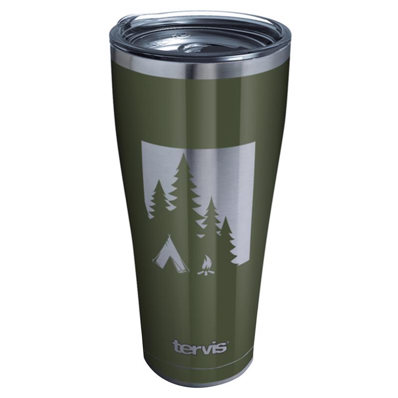 Tervis Sojourn 30 oz Campsite Gray/Green BPA Free Double Wall Tumbler 