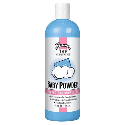 Top Performance Yellow Herbal Cat/Dog Flea and Tick Shampoo 17 oz Top Performance Blue Baby Powder Cat/Dog Deodorizing Shampoo 17 oz 