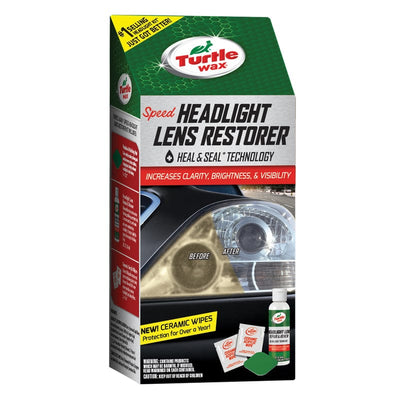 Turtle Wax Glass/Metal/Plastic Headlight Restorer Kit 