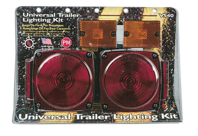 U-Stencil UCONN Connecticut Lawn Stencil Peterson Red Square Trailer Light Kit 