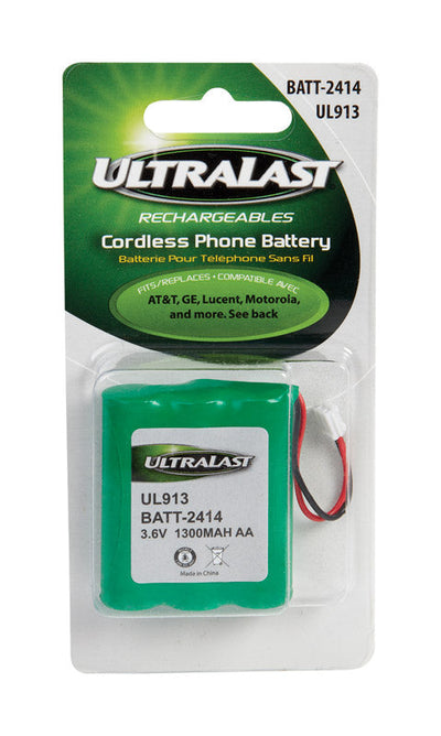 Ultralast NiMH AA 3.6 V 1200 Ah Cordless Phone Battery BATT-2414 1 pk 