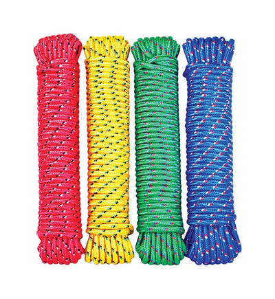 Wellington 1/2 in. D X 100 ft. L Assorted Diamond Braided Poly Rope 