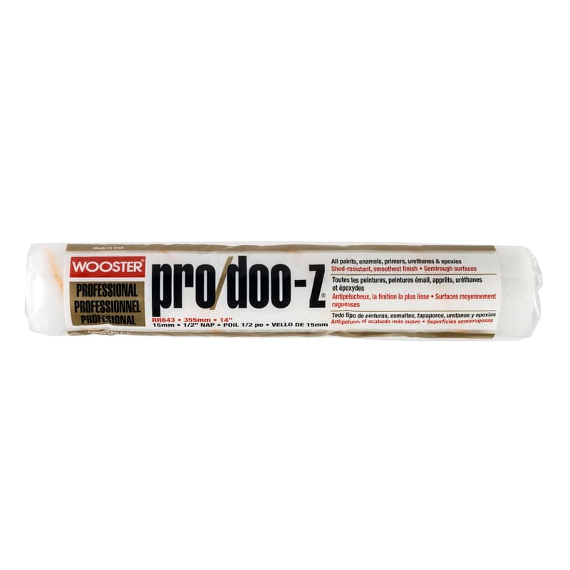 Wooster Pro/Doo-Z Woven Fabric 14 in. W X 1/2 in. Regular Paint Roller Cover 1 pk 